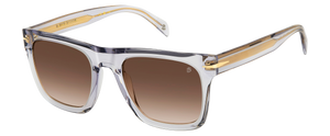 Eyewear By David Beckham DB 7000/S FLAT - Crystal Grey - Brown Shaded