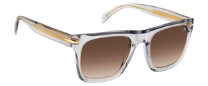 Eyewear By David Beckham DB 7000/S FLAT - Crystal Grey - Brown Shaded