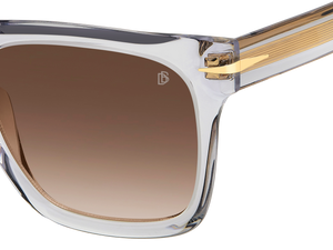 Eyewear By David Beckham DB 7000/S FLAT - Crystal Grey - Brown Shaded