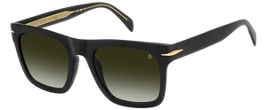 Eyewear By David Beckham DB 7000/S FLAT - Matte Black - Green Shaded