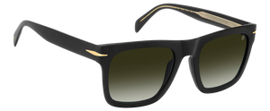 Eyewear By David Beckham DB 7000/S FLAT - Matte Black - Green Shaded