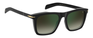 Eyewear By David Beckham DB 7000/S - Matte Black - Green Shaded Green Mirror
