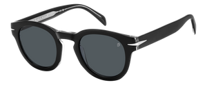 Eyewear By David Beckham DB 7041/S FLAT - Black Crystal - Grey