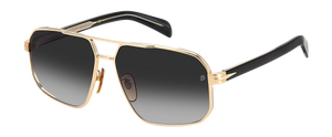 Eyewear By David Beckham DB 7102/S - Gold Black_ - Dark Grey Shaded