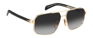 Eyewear By David Beckham DB 7102/S - Gold Black_ - Dark Grey Shaded