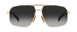 eyewear by david beckham DB 7102/S - Gold Black_ - Dark Grey Shaded