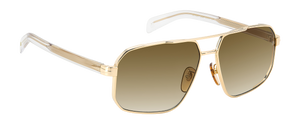 Eyewear By David Beckham DB 7102/S - Gold Crystal - Brown Shaded