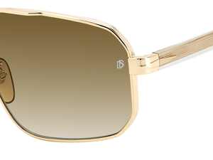 Eyewear By David Beckham DB 7102/S - Gold Crystal - Brown Shaded