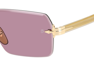 Eyewear By David Beckham DB 7109/S - Gold Crystal - Burgundy