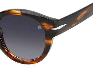 Eyewear By David Beckham DB 7110/S - Brown Horn - Dark Grey Shaded