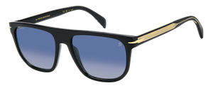 Eyewear By David Beckham DB 7111/S - Black - Blue Shaded Photocromic