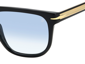 Eyewear By David Beckham DB 7111/S - Black - Blue Shaded Photocromic
