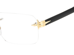 Eyewear By David Beckham DB 7116 - Gold Black_ - Blue Mirror