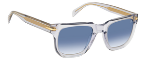 Eyewear By David Beckham DB 7118/S - Crystal Grey - Dk Blue Shaded