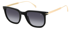Eyewear By David Beckham DB 7119/S - Black Gold - Dark Grey Shaded