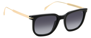 Eyewear By David Beckham DB 7119/S - Black Gold - Dark Grey Shaded