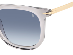 Eyewear By David Beckham DB 7119/S - Grey Gold - Dk Blue Shaded