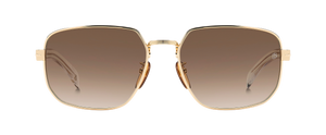 eyewear by david beckham DB 7121/G/S - Gold Crystal - Brown Shaded