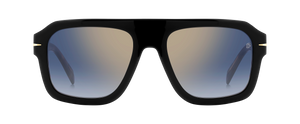 eyewear by david beckham DB 7127/S - Black Havana - Blue Shaded Gold Mirror