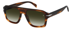 Eyewear By David Beckham DB 7127/S - Brown Horn - Green Shaded
