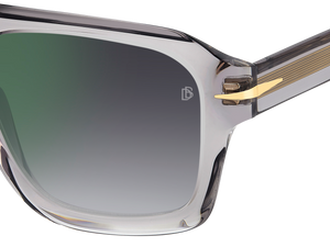 Eyewear By David Beckham DB 7127/S - Grey - Grey Shaded Green Mirror