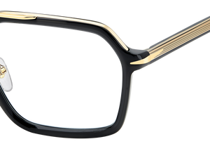 Eyewear By David Beckham DB 7128 - Black Gold - Blue Mirror