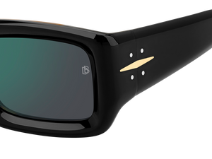 Eyewear By David Beckham DB 7131/S - Black Havana - Green Mirror