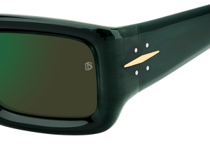 Eyewear By David Beckham DB 7131/S - Green Marble Gold - Green Mirror