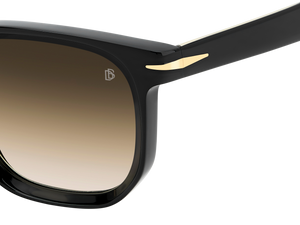 Eyewear By David Beckham DB 7133/S - Black - Brown Shaded Brick