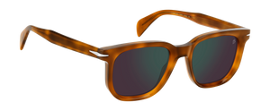 Eyewear By David Beckham DB 7133/S - Havana Honey - Green Mirror