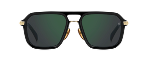 eyewear by david beckham DB 7136/S - Black Gold - Green Mirror