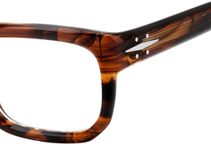 Eyewear By David Beckham DB 7137 - Brown Horn - Blue Mirror
