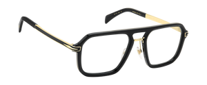Eyewear By David Beckham DB 7142 - Black Gold - Blue Mirror