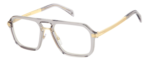 Eyewear By David Beckham DB 7142 - Grey Gold - Blue Mirror