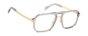 Eyewear By David Beckham DB 7142 - Grey Gold - Blue Mirror