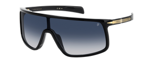 Eyewear By David Beckham DB 99/VISOR - Black Gold - Dk Blue Shaded