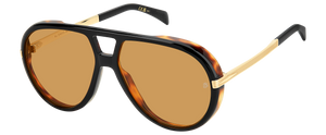 Eyewear By David Beckham DB 99/VOYAGER - Black Havana Gold - Orange Hight Contrast