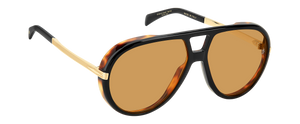 Eyewear By David Beckham DB 99/VOYAGER - Black Havana Gold - Orange Hight Contrast