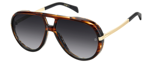 Eyewear By David Beckham DB 99/VOYAGER - Brown Horn Gold - Dark Grey Shaded