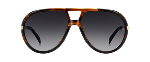 eyewear by david beckham DB 99/VOYAGER - Brown Horn Gold - Dark Grey Shaded