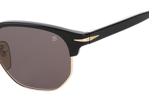 Eyewear By David Beckham DB 1002/S - Black Gold - Grey