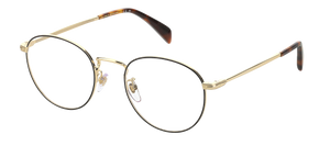 Eyewear By David Beckham DB 1015 - Gold Black - Clear
