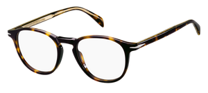 Eyewear By David Beckham DB 1018 - Dark Havana - Clear