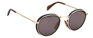 Eyewear By David Beckham DB 1033/S - Black Gold - Grey