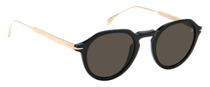 Eyewear By David Beckham DB 1098/S - Black Gold - Grey