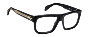 Eyewear By David Beckham DB 7137 - Black - Blue Mirror