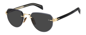 Eyewear By David Beckham DB 7144/S - Gold Black_ - Grey