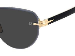 Eyewear By David Beckham DB 7144/S - Gold Black_ - Grey