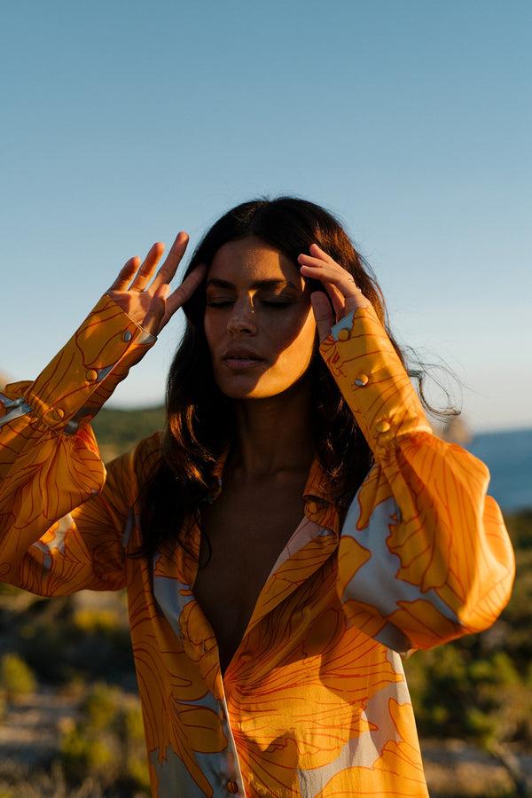 Eywasouls Malibu BROOKE BLOUSE - LINT OUTLINE