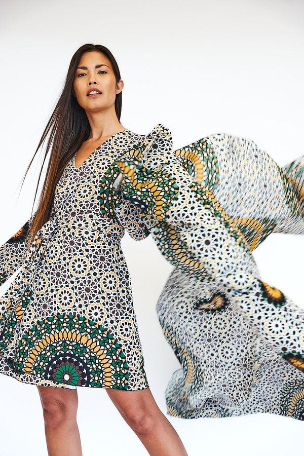 eywasouls malibu KIMBERLY - RETRO MOSAIC GREEN